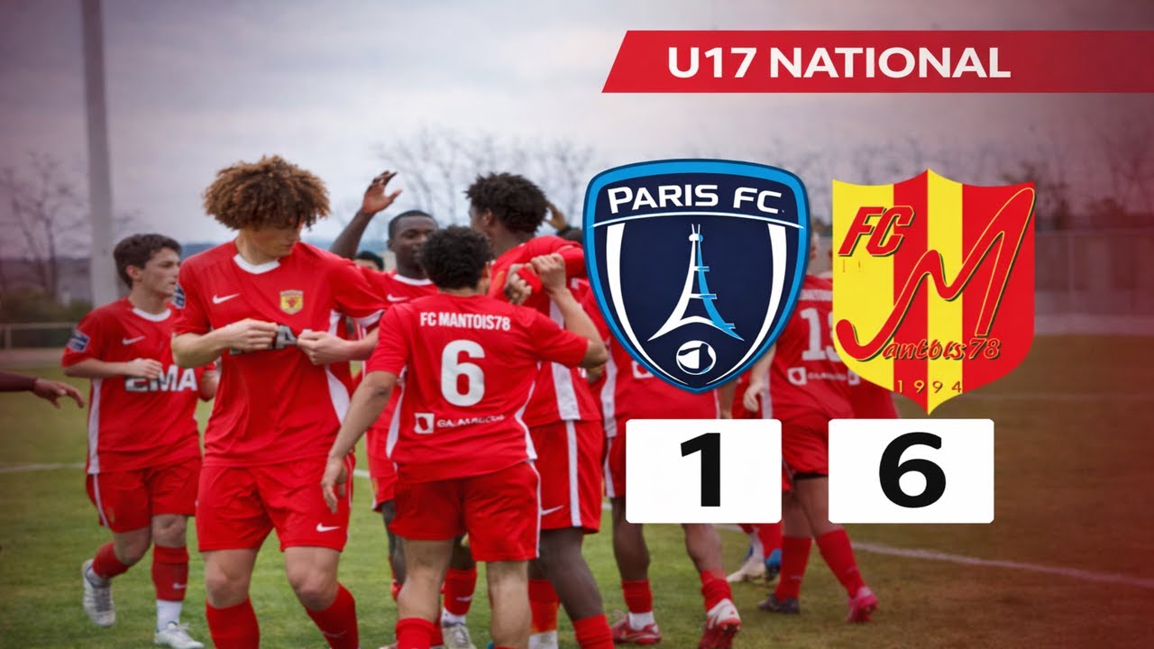 Paris FC 1-6 FC Mantois (U17 National)