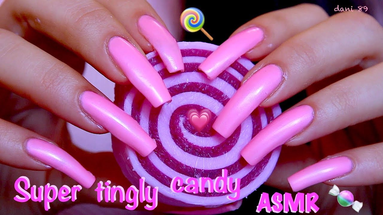 💗 Perfect for Sweet Dreams! 😴 Binaural ASMR 💖 Nail-SCRATCHING & TAPPING 🍬 a SOFT pink CANDY SOAP! 🍭