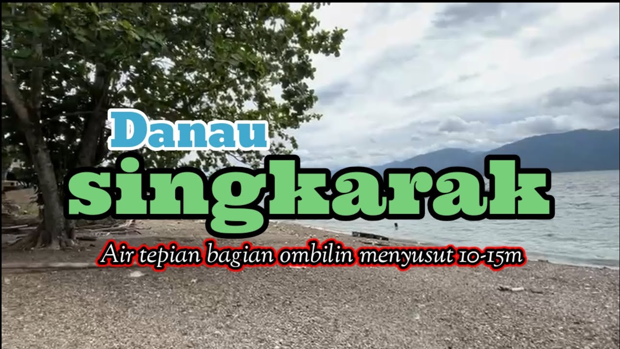 Air Danau Singkarak menyusut