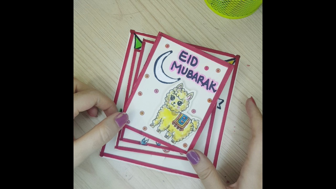 Easy cute Eid ul Adha card ideas 🥰🐑 | diy Eid Card #shorts #diy #eid #trending #youtubeshorts #art