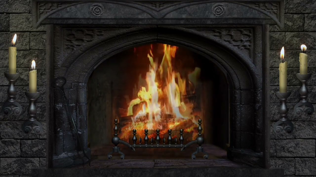 Escape to Cozy Serenity 4K (10 Hours)🔥🔥🔥 of Ultimate FIREPLACE Ambiance relaxing