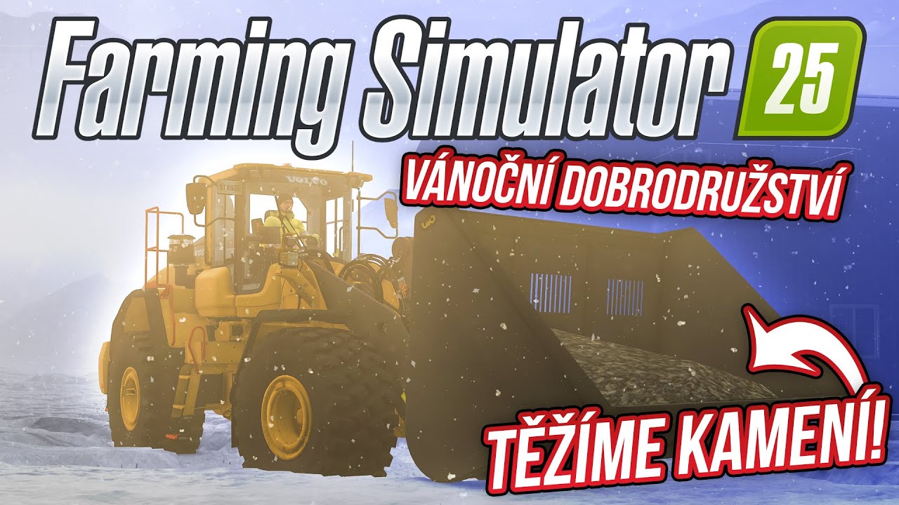 🎄 TĚŽÍME KAMENÍ! | Farming Simulator 25 Vánoční Dobrodružství #03 🎄