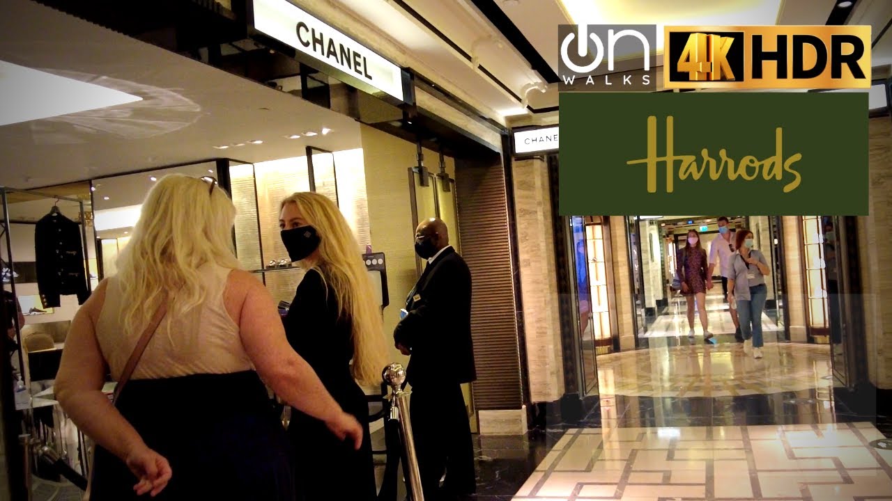 🇬🇧 London Walk Inside - Harrods Store Tour- Luxury Shopping in Knightsbridge  💰 🛒 ⌚ | July 2021