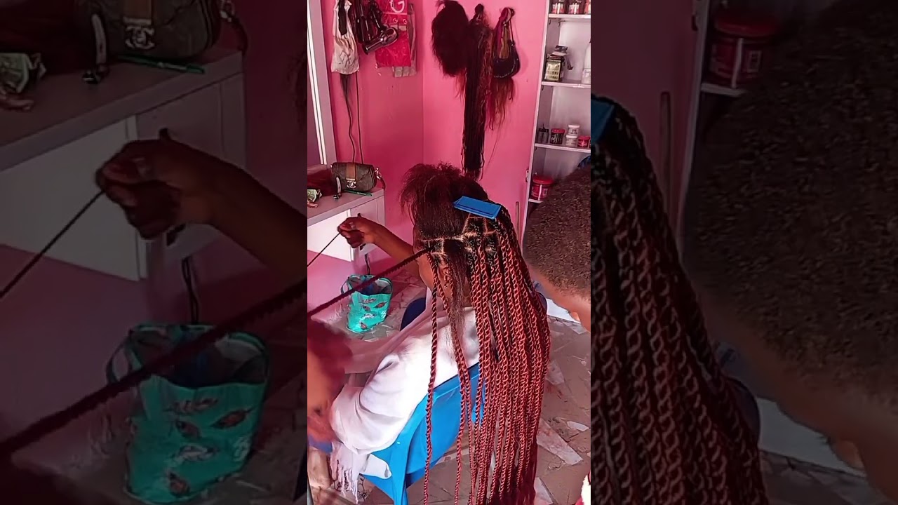 Haif bread and half weaving twist braids