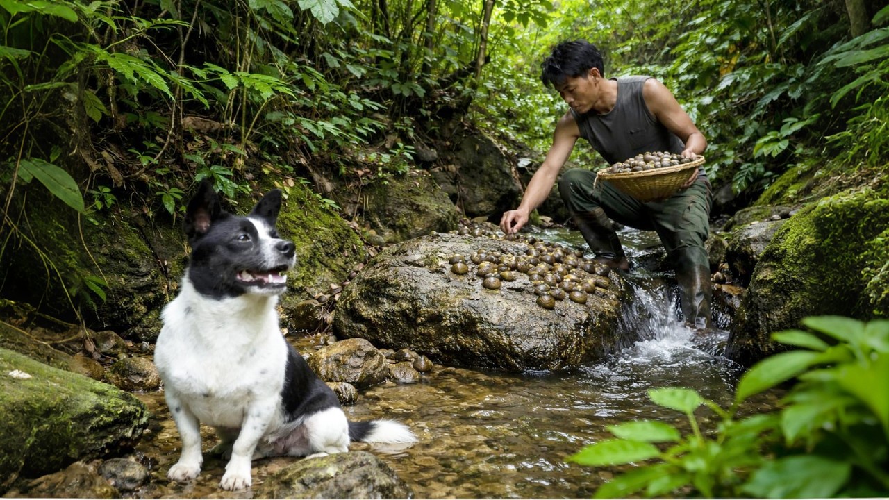 CEO Leaves the City 🏞️ | Snail Hunting & Peaceful Life with Dogs