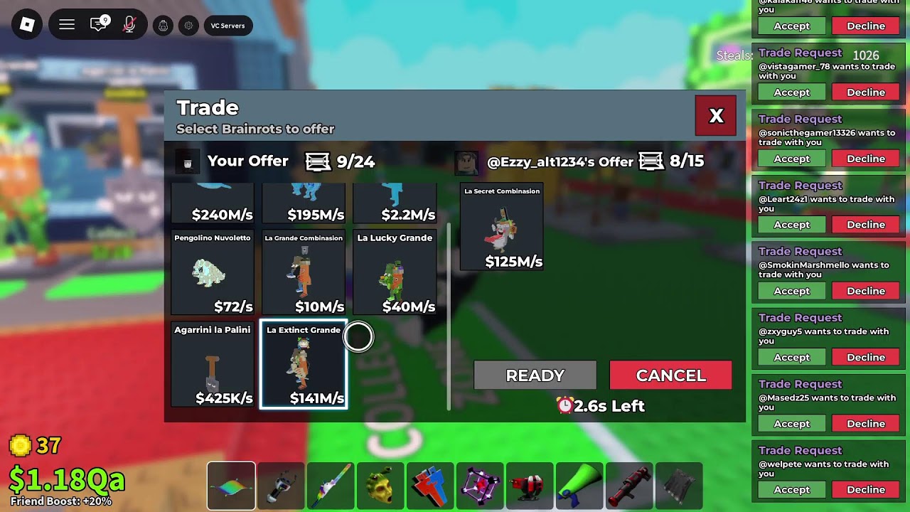 Steal a Brainrot Trading (NEW TRADING MACHINE)
