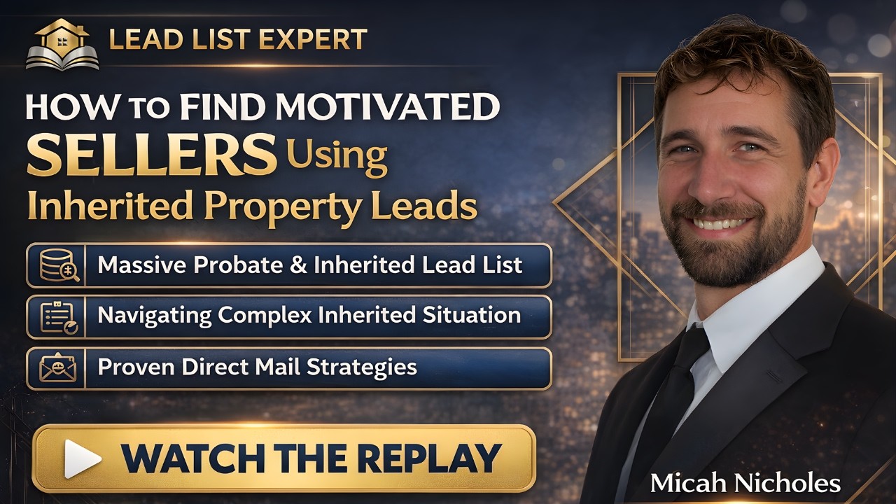 How to Find Motivated Sellers Using Inherited Property Leads (Real Estate Investing)