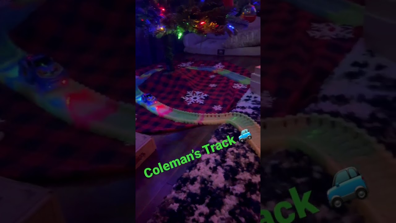 Coleman&rsquo;s Magic-track 🚙 #magictracks #fun #kidsvideo #watchtillend #celebration #lights #tracks #us