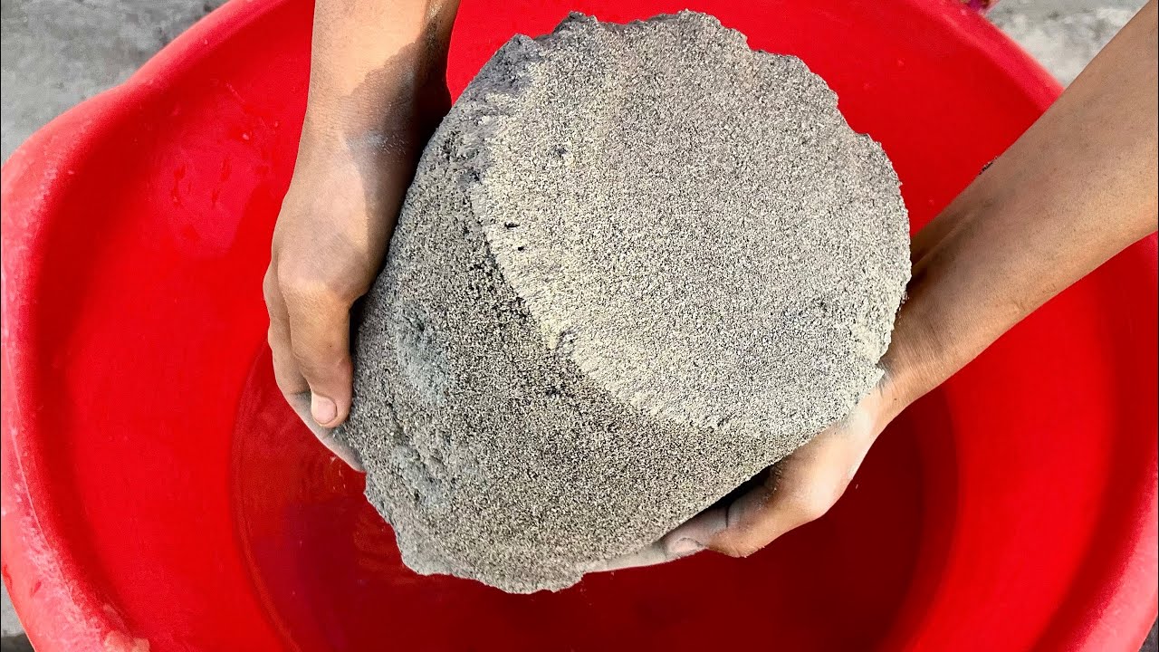 Pure Sand Huge Buckets crumbling and dipping in lots of Water asmr #insane 