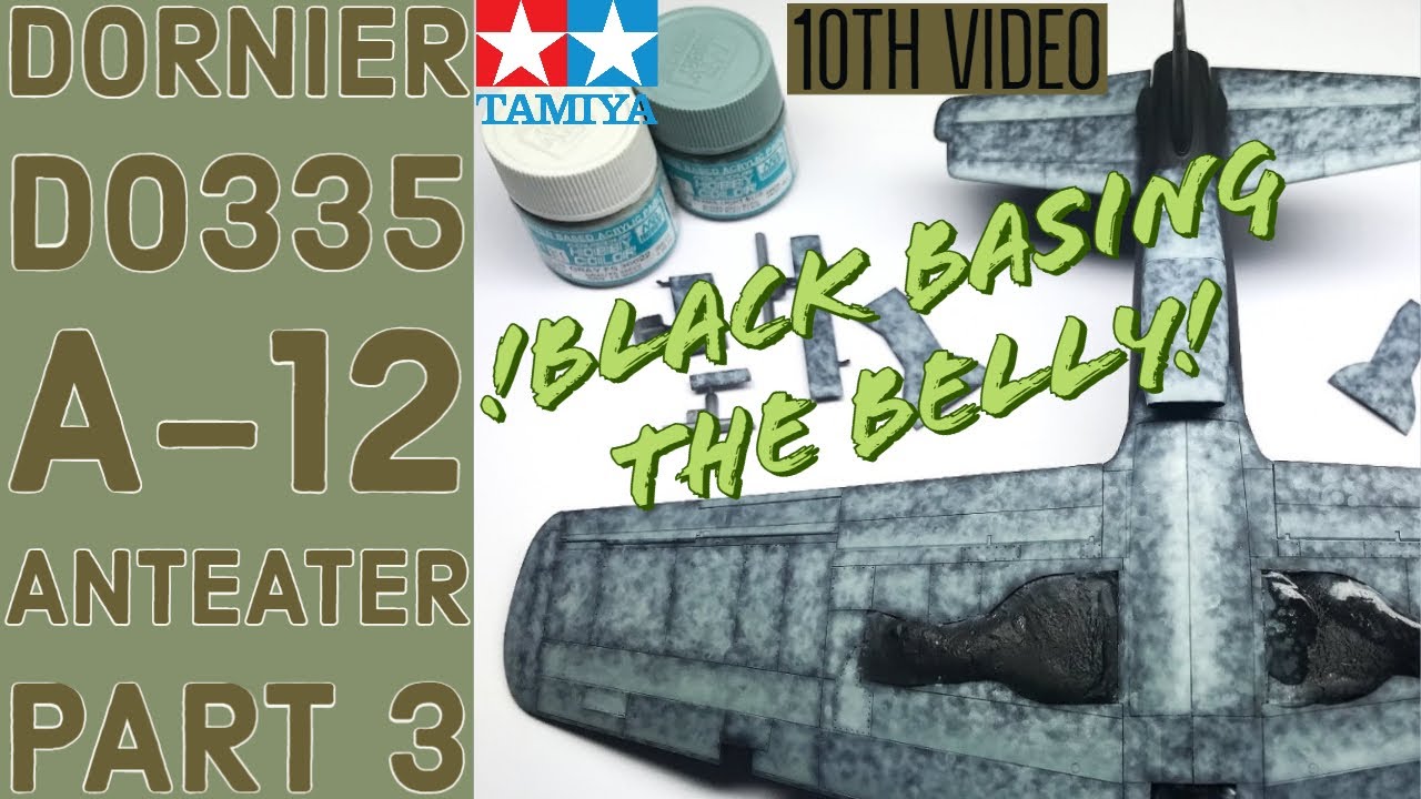 Black Basing the Belly - Dornier Do335 A-12 Anteater - Part 3 - Paint structure Aircraft underside