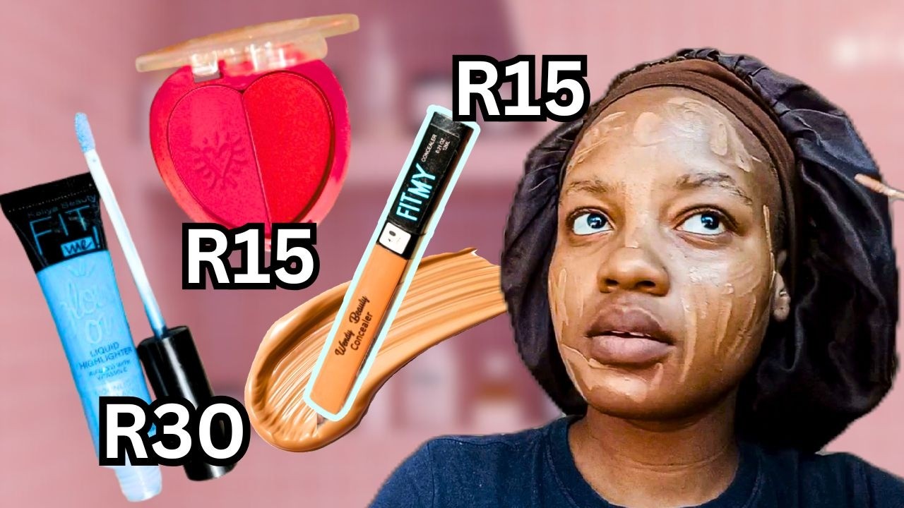 TRYING A FULL FACE OF CHEAP MAKE UP PRODUCTS | SOUTH AFRICAN YOUTUBE