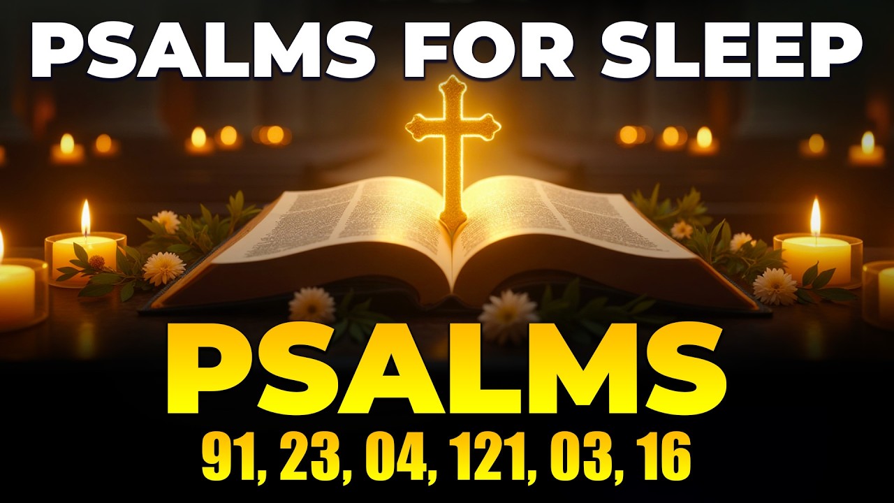 Powerful Psalms for Peaceful Sleep Tonight - Psalms 91, 23, 4, 121, 3, 16 |Fall Asleep in God's Word