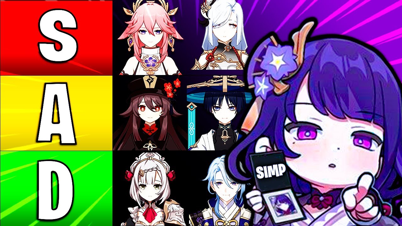 La TIERLIST DEFINITIVA De Los MEJORES DISEÑOS De Personajes de Genshin Impact