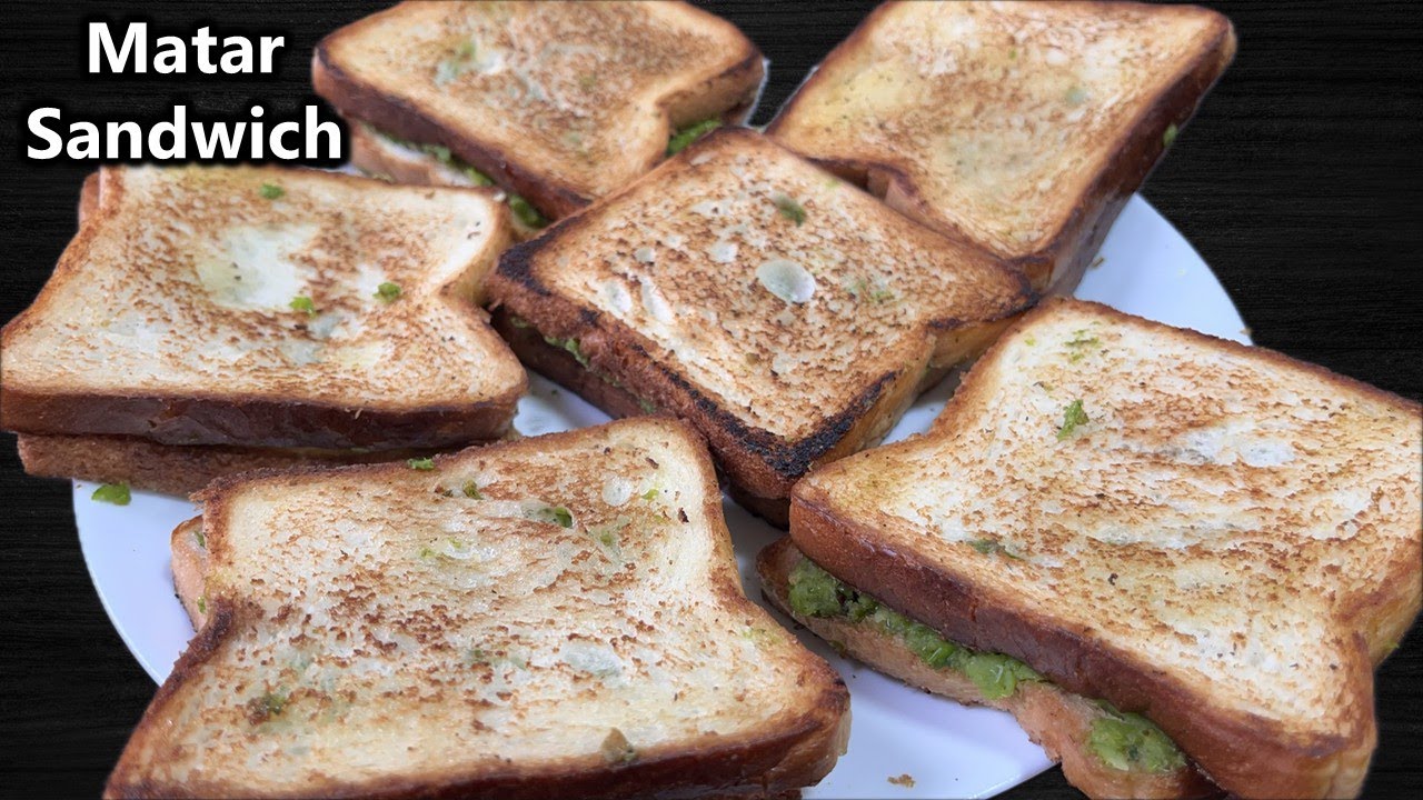 घर पर बनाएं आसान और टेस्टी मटर सैंडविच | Street Style Matar Sandwich | sandwich recipe