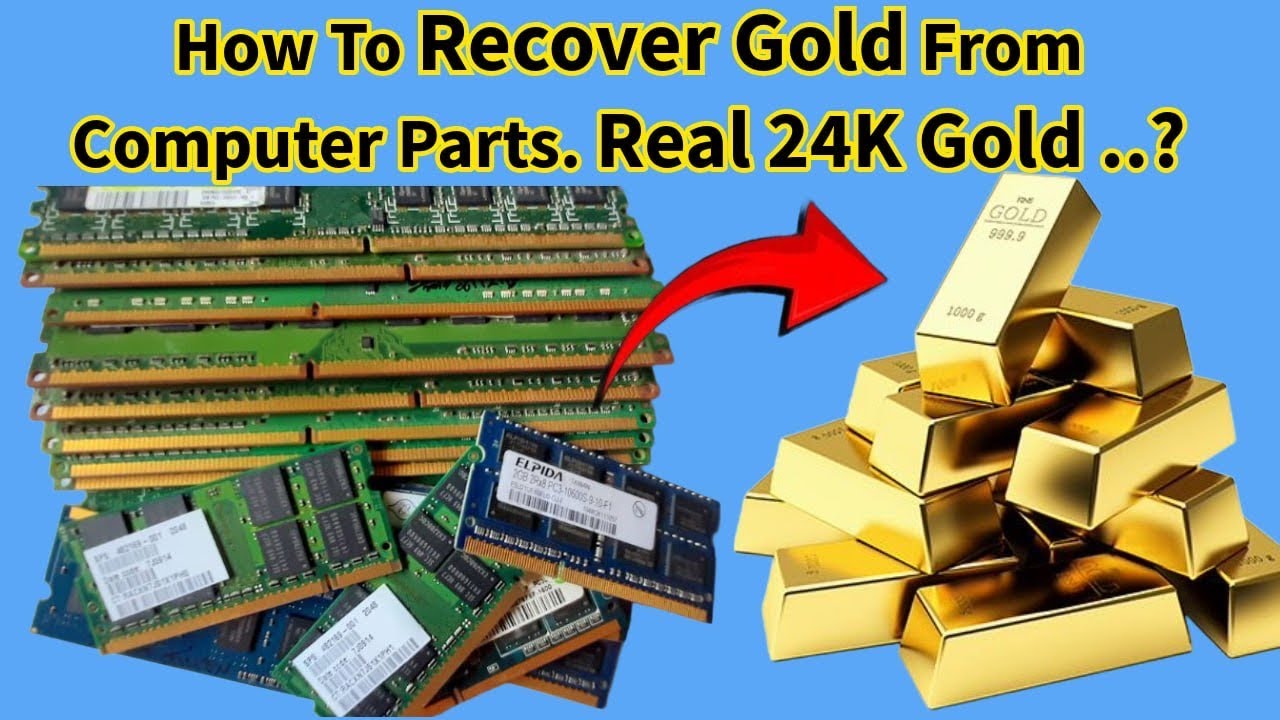 How to Recover Gold from Computer Ram Parts.💰 | Gold Recovery from 467Gm of Ram Gold Finger. 💰🤔|