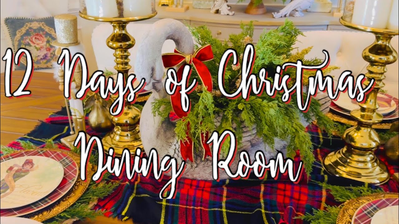 12 дней рождественского декора для столовой #decoratewithme #cristmasdecor #12daysofchristmas