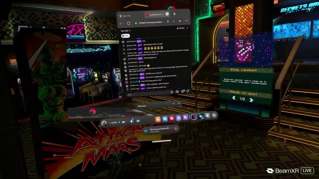 VR Test Stream with Chat