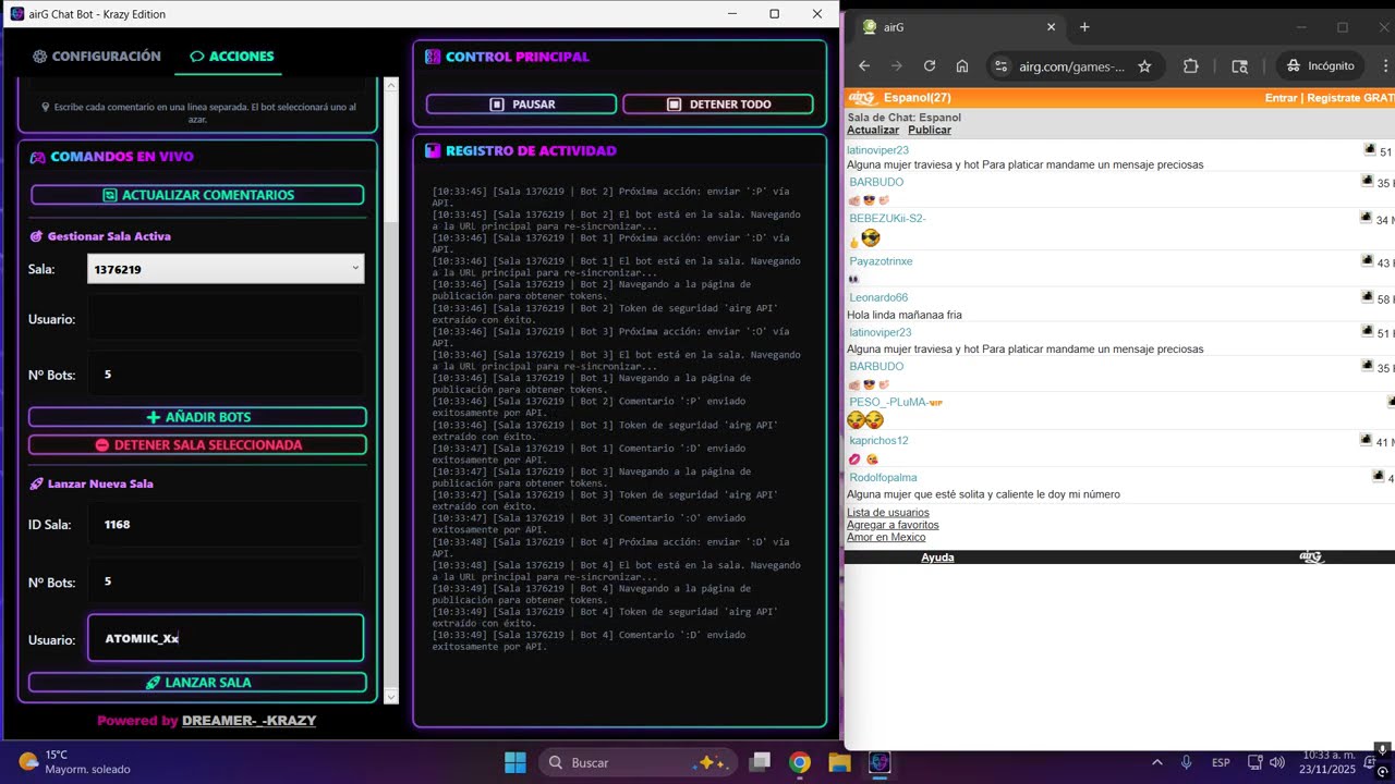 Trucos chat airG  | Bot  Automatico VIP