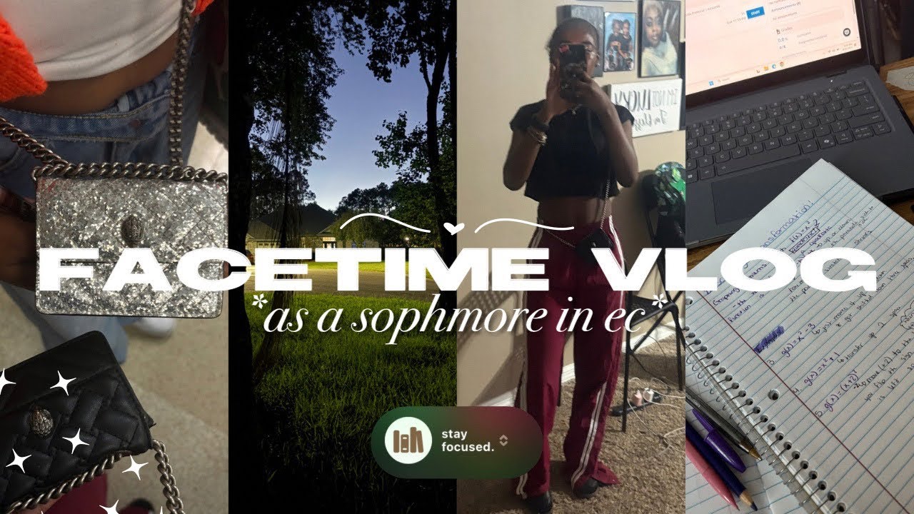 FACETIME VLOG: monday in my life as a sophomore *realistic* |friends, work, ootd etc.
