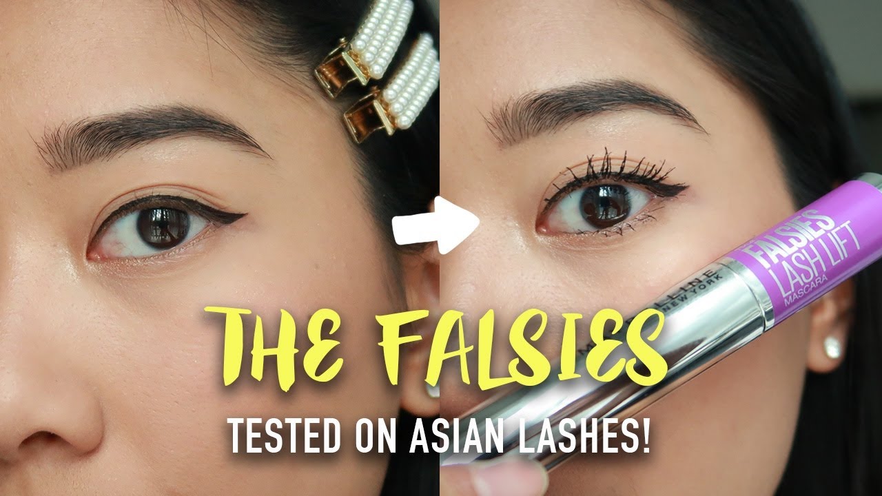 MAYBELLINE THE FALSIES LASH LIFT MASCARA // REVIEW ON ASIAN LASHES!