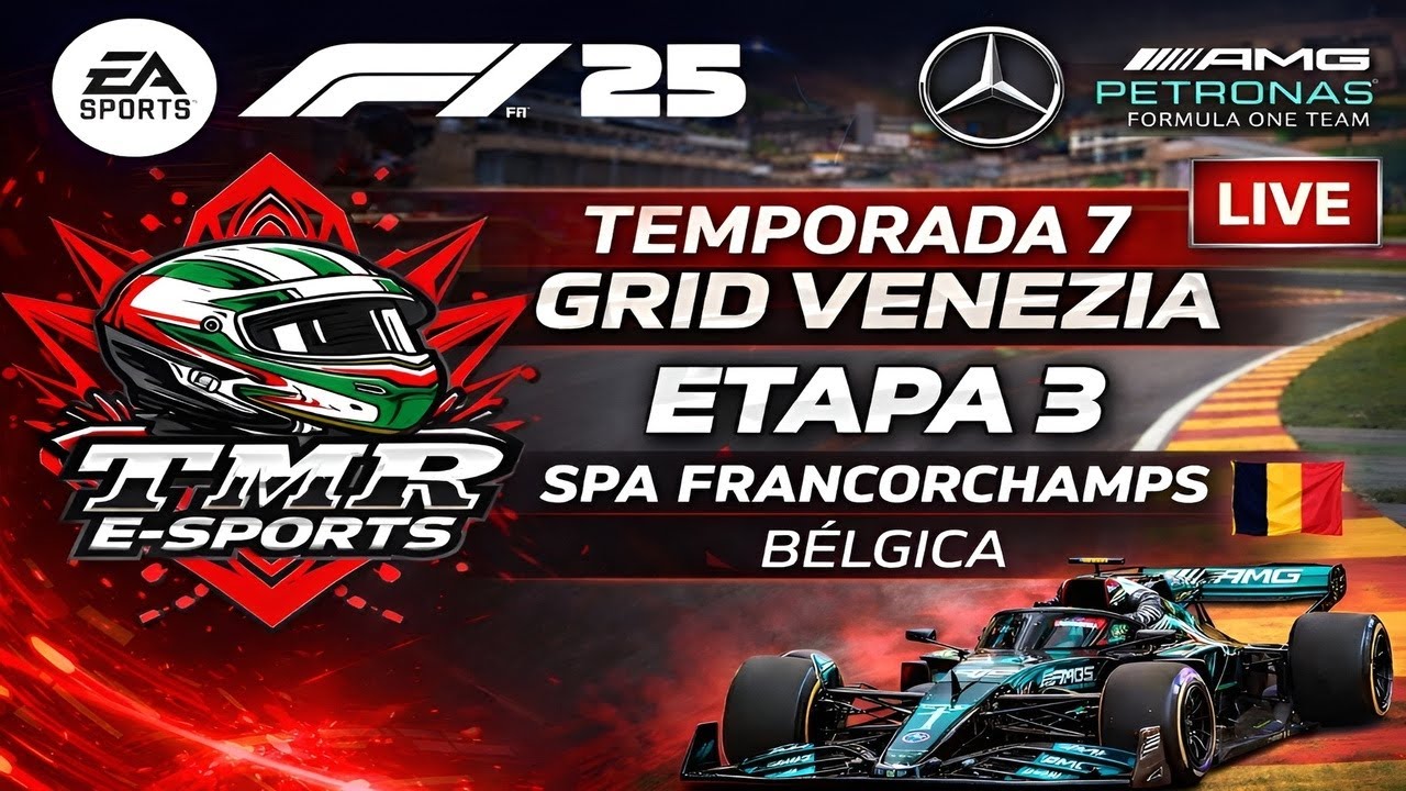 (CORRIDA ADIADA PROBLEMAS HOST) ​@SMRe-Sports  T7 GRID VENEZIA 3ª ETAPA BÉLGICA LIVE ONBOARD (1440p)
