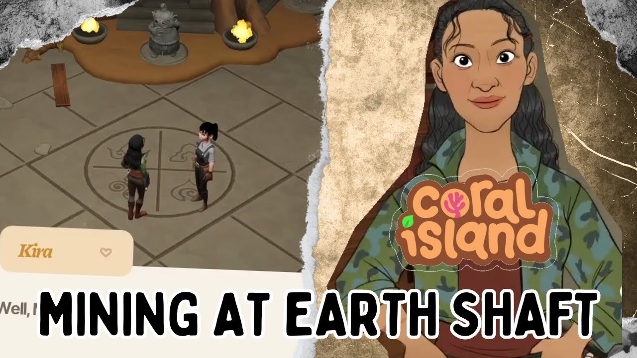 Coral Island - Mining at earth shaft