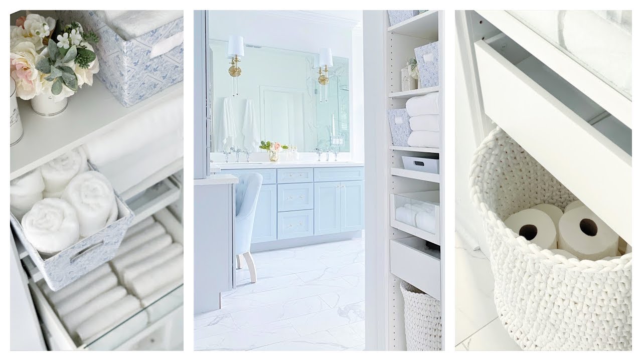 How To Style Your Linen Closet | Master Bath Linen Closet Refresh