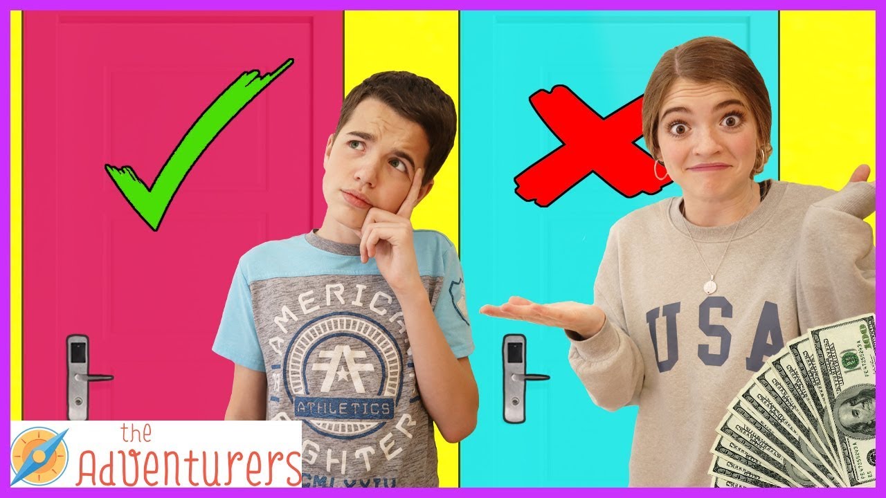 Family Fun Don't Choose The Wrong Mystery Door Challenge / That YouTub3 Family I The Adventurers