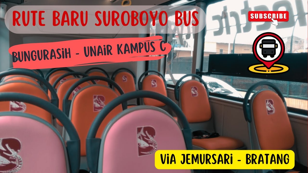 Rute Baru Suroboyo Bus Bungurasih - Unair Kampus C (R4). Daftar Halte Area Jemursari - Bratang