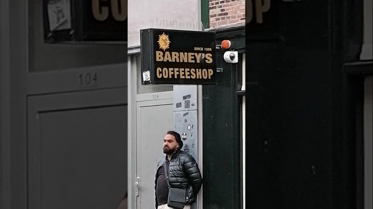 Barney's Coffeeshop + Menu #amsterdam #coffeeshop #barneyscoffeeshop #barneys #fyp