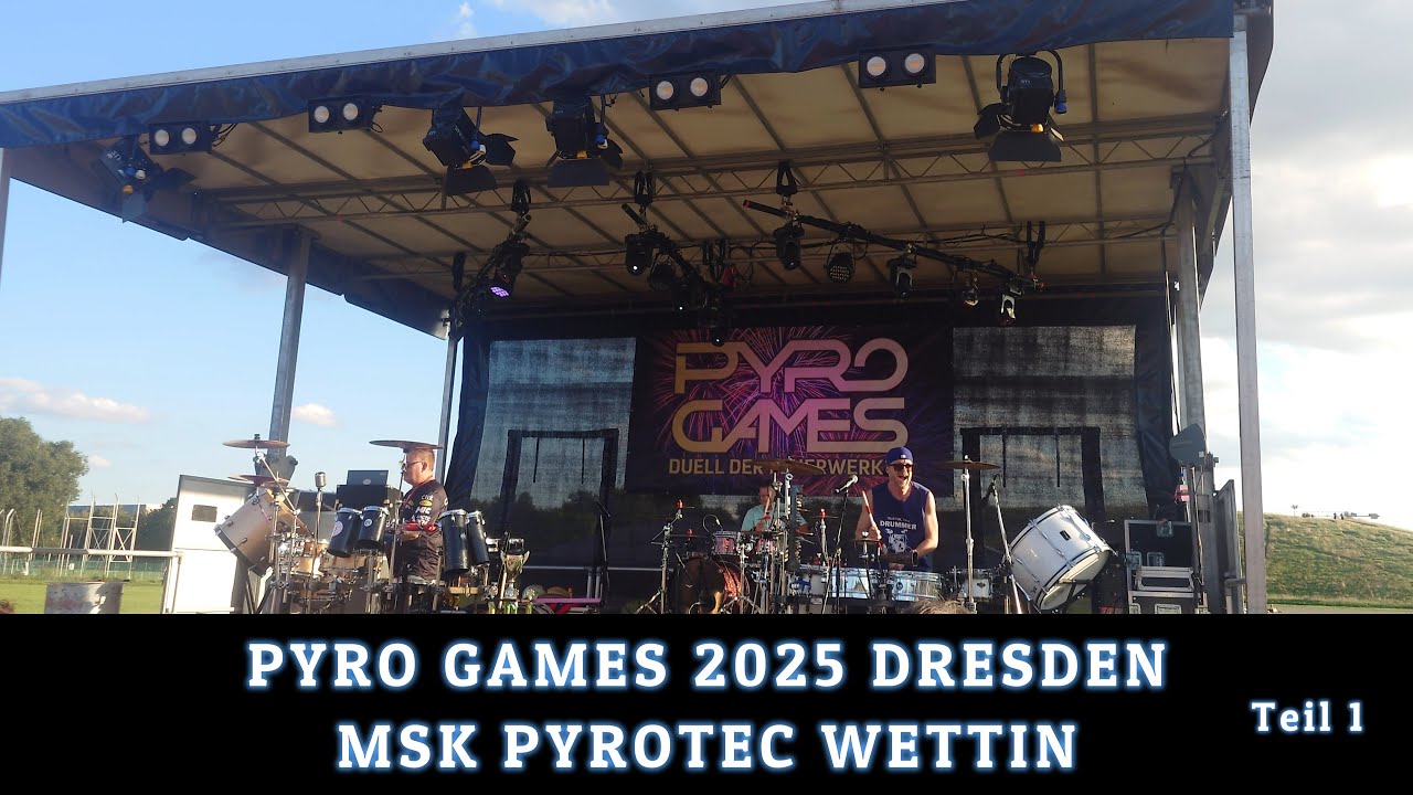 4k | Pyro Games 2025 Dresden MSK Pyrotec Wettin | Teil 1