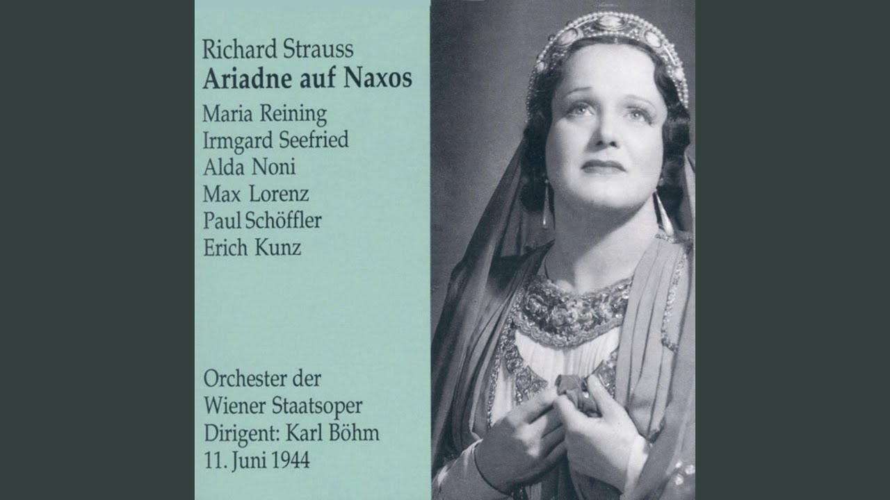 Die Dame gibt mit trübem Sinn sich allzusehr der Trauer hin (Ariadne auf Naxos)