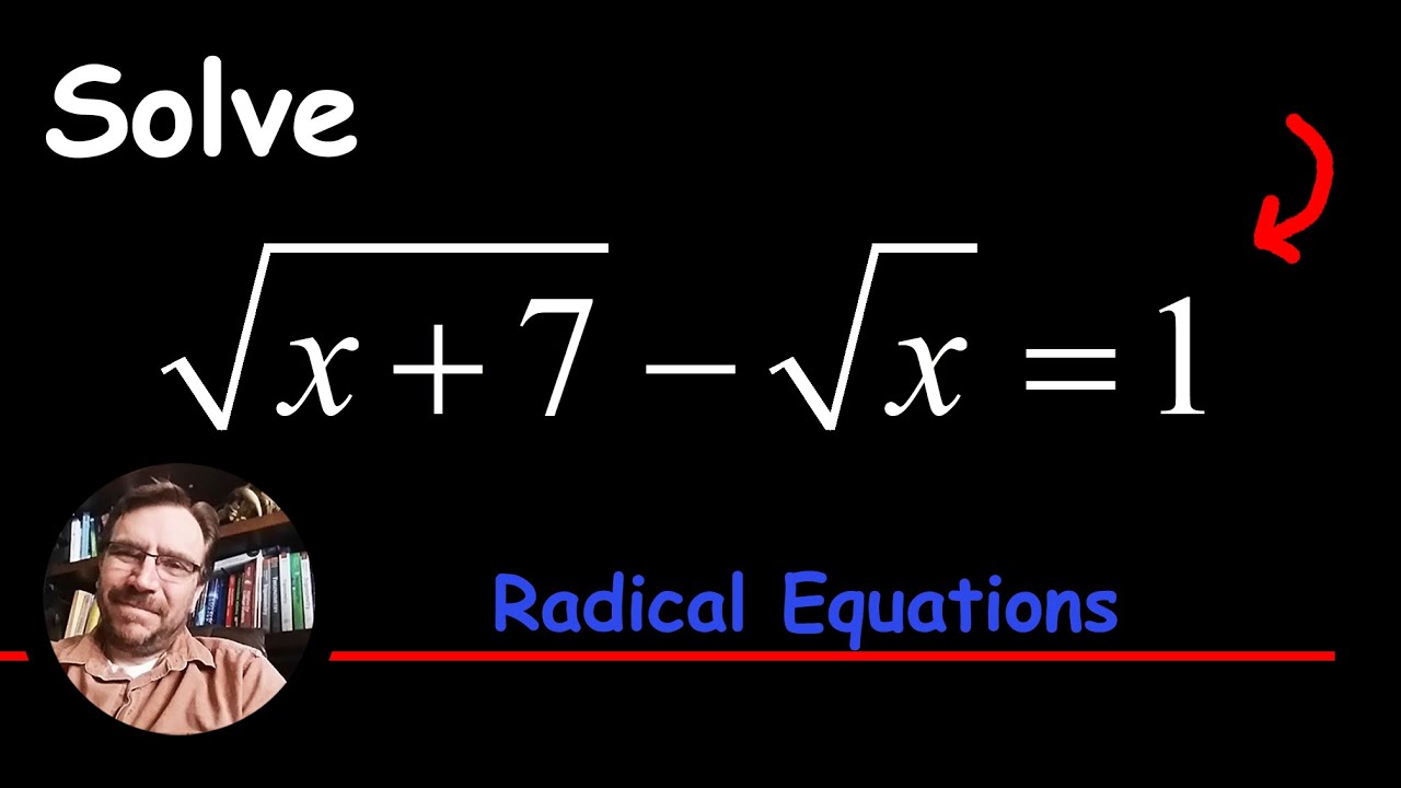 How to Solve Radical Equation with two Square Root Terms
