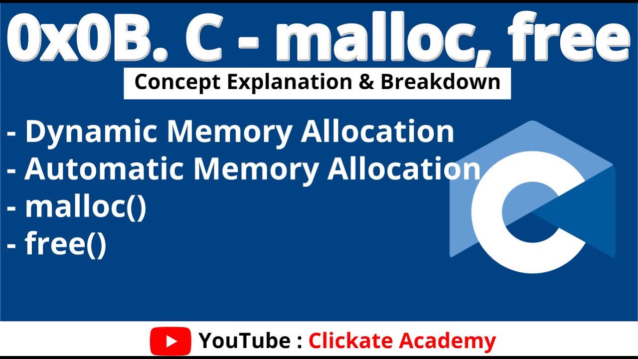 Dynamic Memory Allocation & Free in C Programming | 0x0B. C - malloc, free