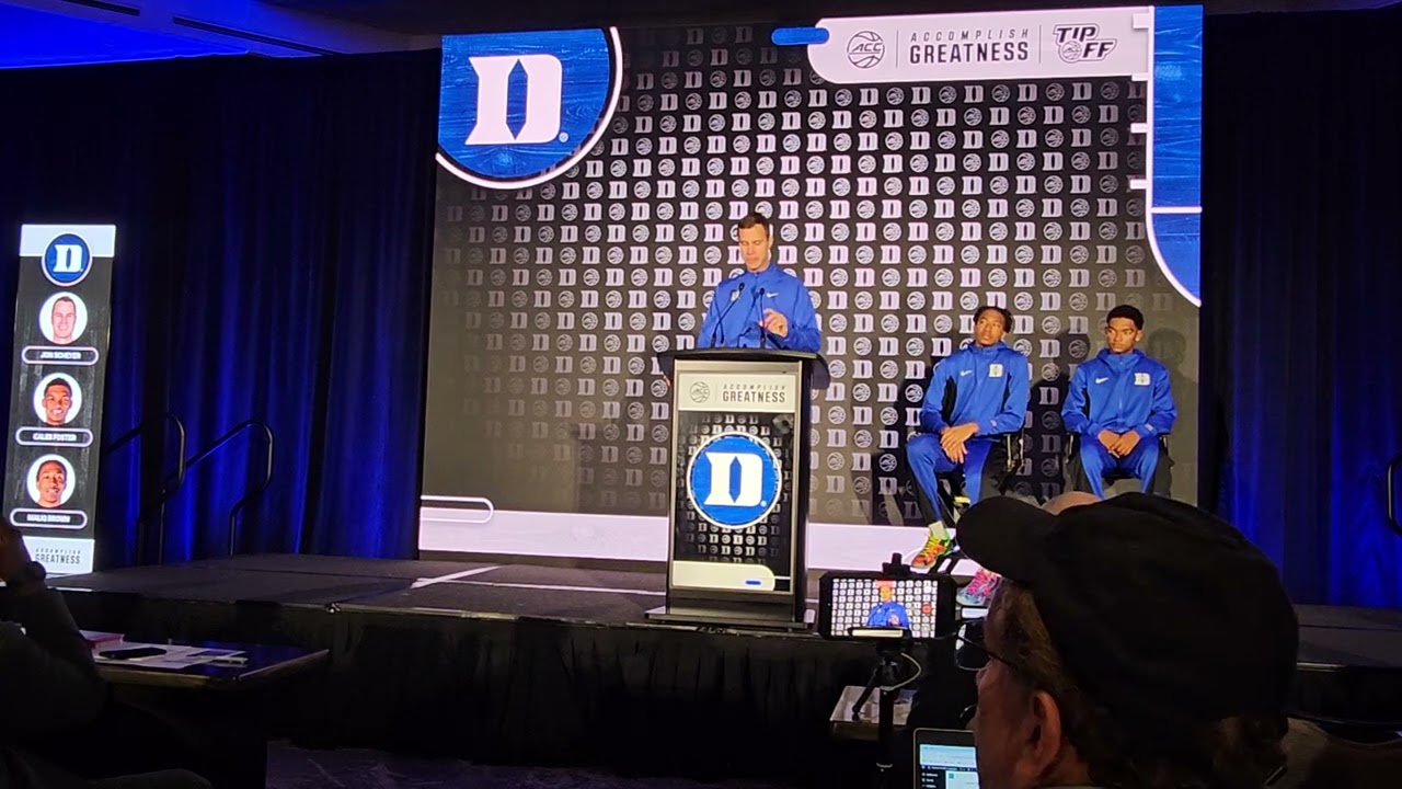 ACC Basketball 🏀 Media Day Interview Duke Blue Devils #greenvillesm #basketball #accmbb #dukembb