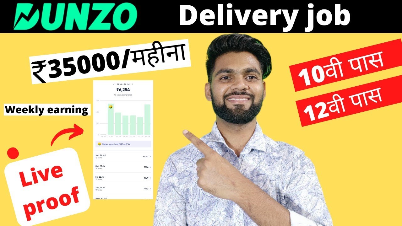 Dunzo delivery boy salary | Income | Part-time job | Delivery boy job Apply 2022