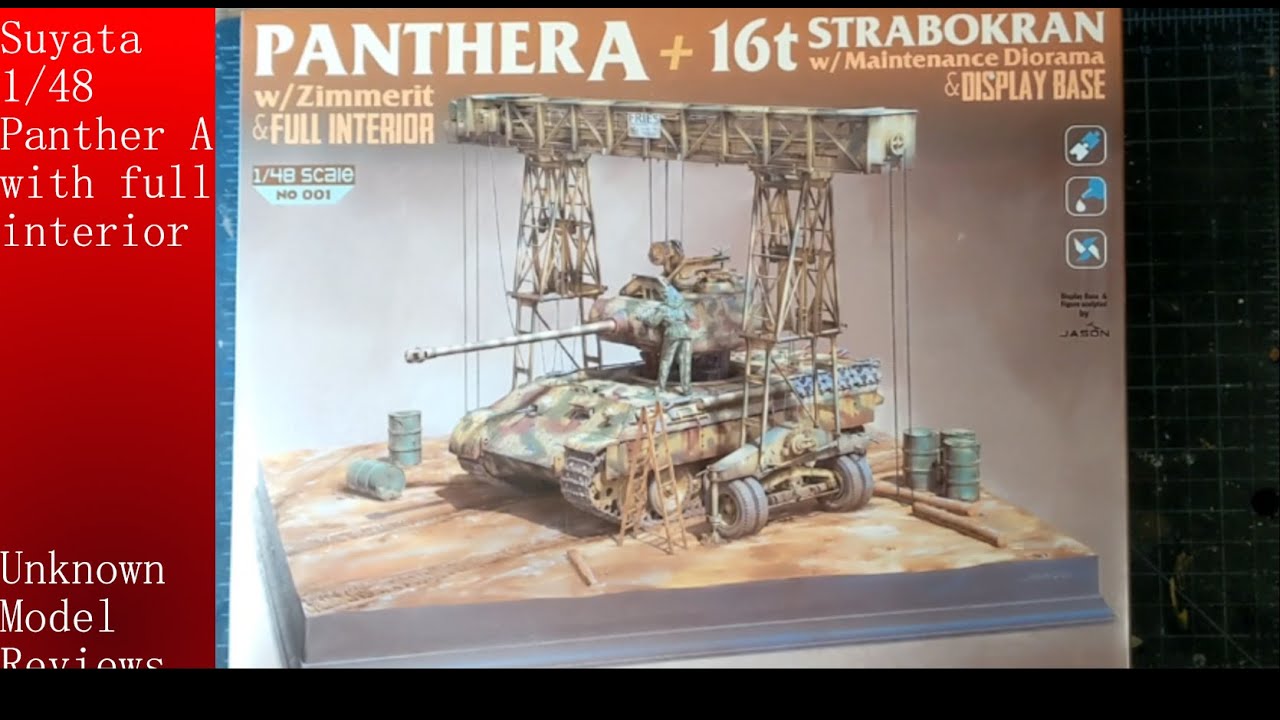 1/48 Suyata Panther A + 16T Strabokran kit review