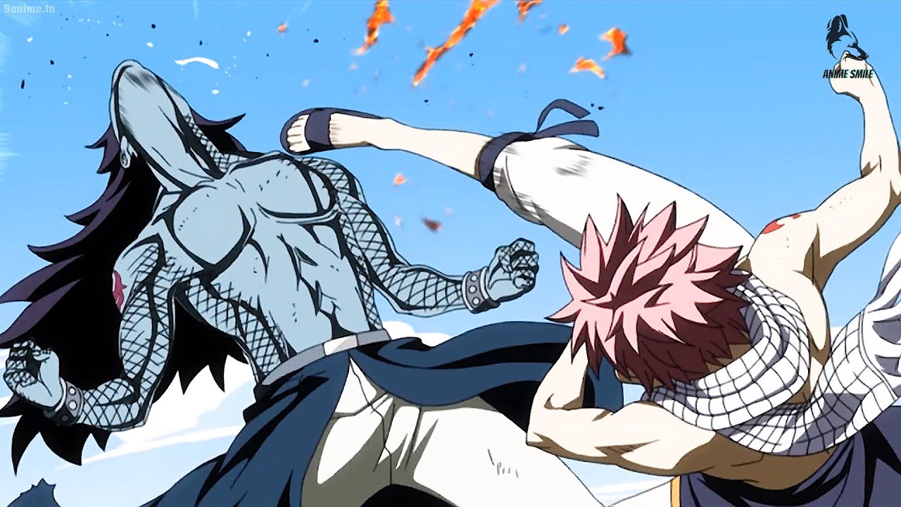 フェアリーテイル !!FAIRY TAIL -ナツはガジルを叩き、頭を上げることすらできなくなった|Natsu hit Gajeel and couldn't even raise his head.