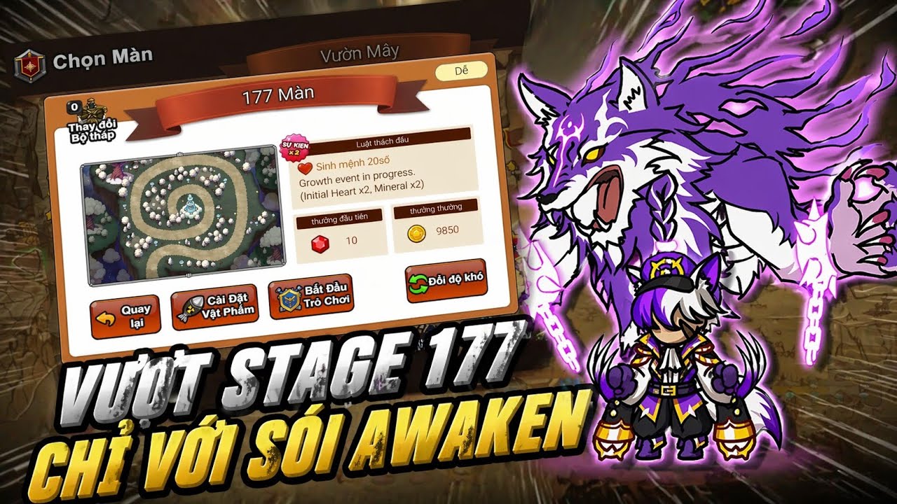 Stage 177 sau update vẫn rất dễ || Gold Tower Defence || GTD