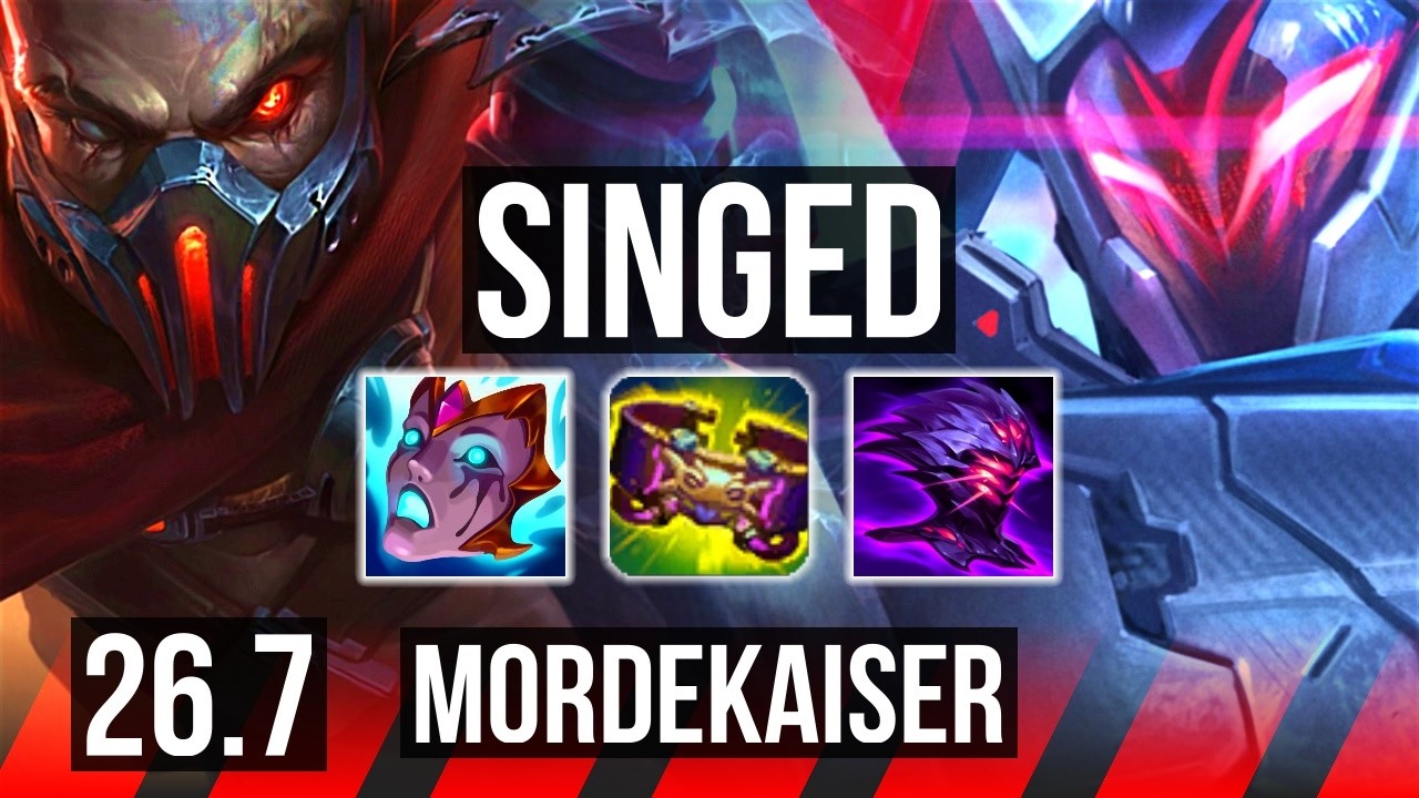 SINGED vs MORDEKAISER (TOP) | KR Master | 26.7