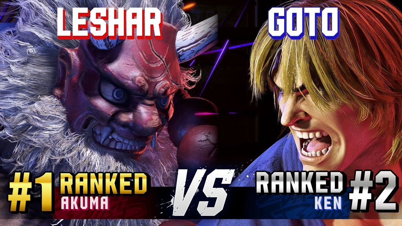 SF6 ▰ LESHAR (#1 Ranked Akuma) vs GOTO (#2 Ranked Ken) ▰ High Level Gameplay