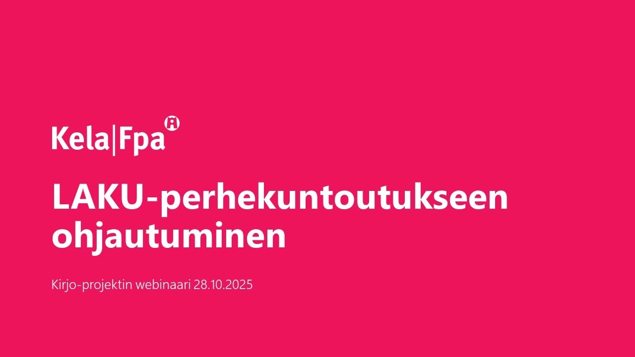 LAKU-perhekuntoutuksen perusteet ja ohjautuminen -webinaarin loppukeskustelu