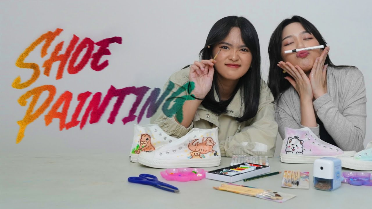 DIY SHOE PAINTING: MENUANGKAN BAKAT MELUKIS KE SEPATU