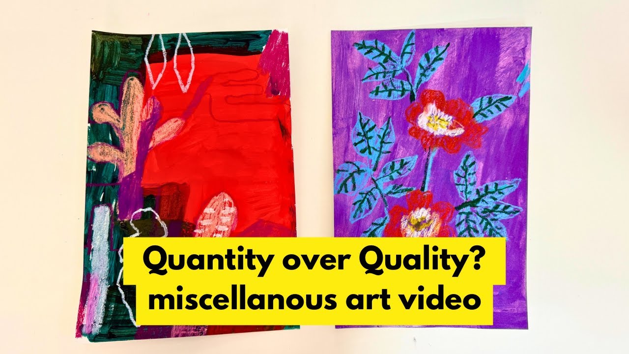 Art chat while looking through work (studio tidy up) & mixed media art process