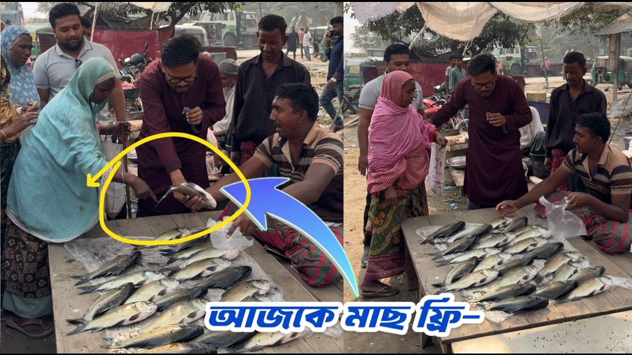 আজকে এই কাতলা মাছের দোকান সম্পূর্ণ ফ্রি