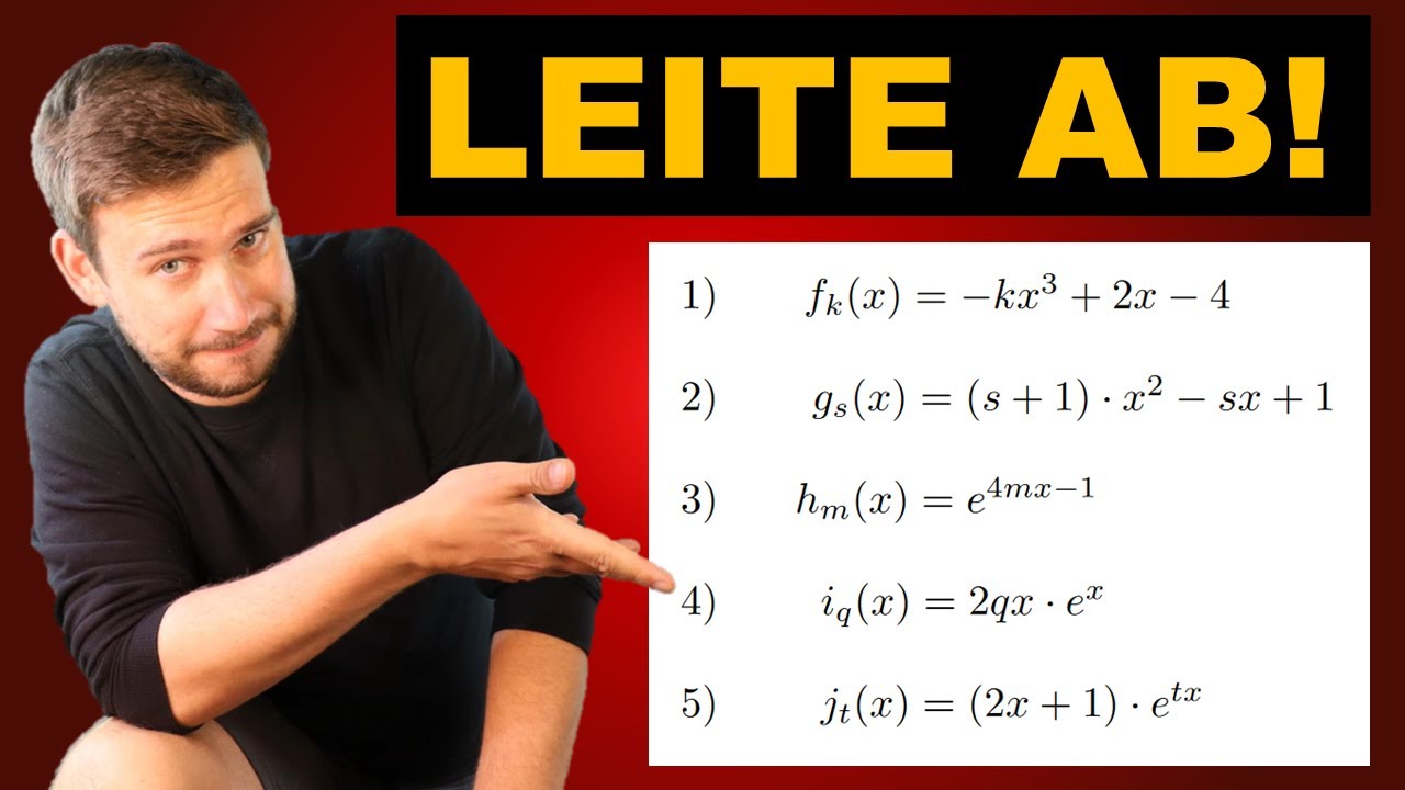 FUNKTIONSSCHAREN ableiten: Gib die erste Ableitung an | HOW TO MATHE ABI 2022: FUNKTIONSSCHAREN