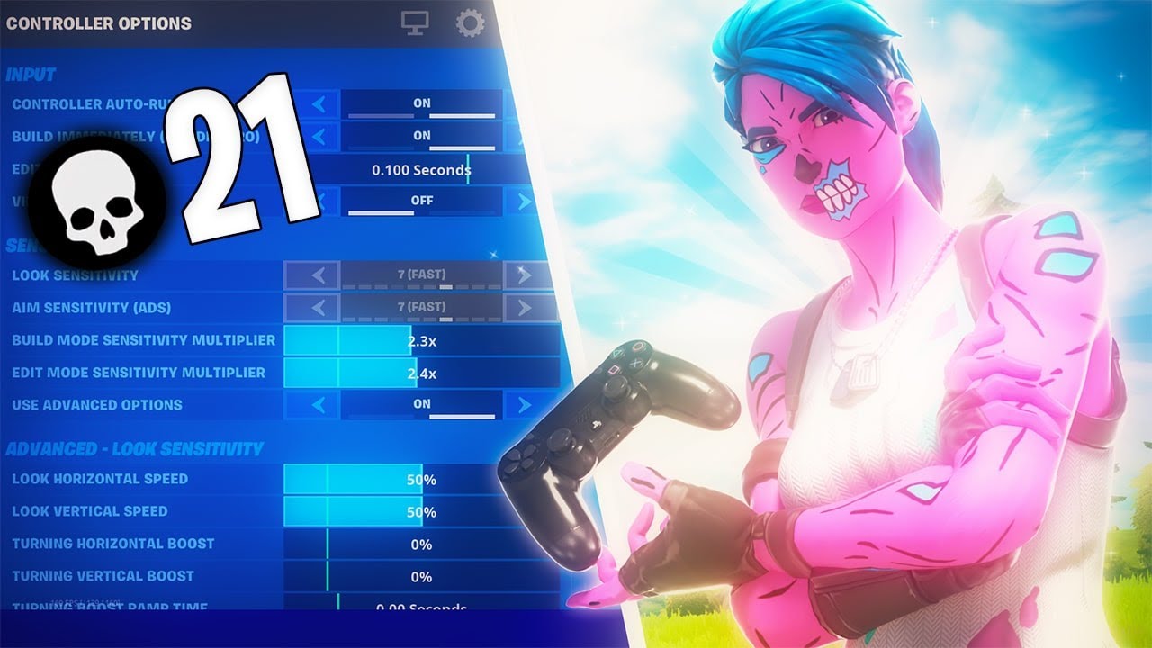 BEST LINEAR Controller Settings/Sensitivity! Xbox/PS4 Fortnite Season 5 Settings