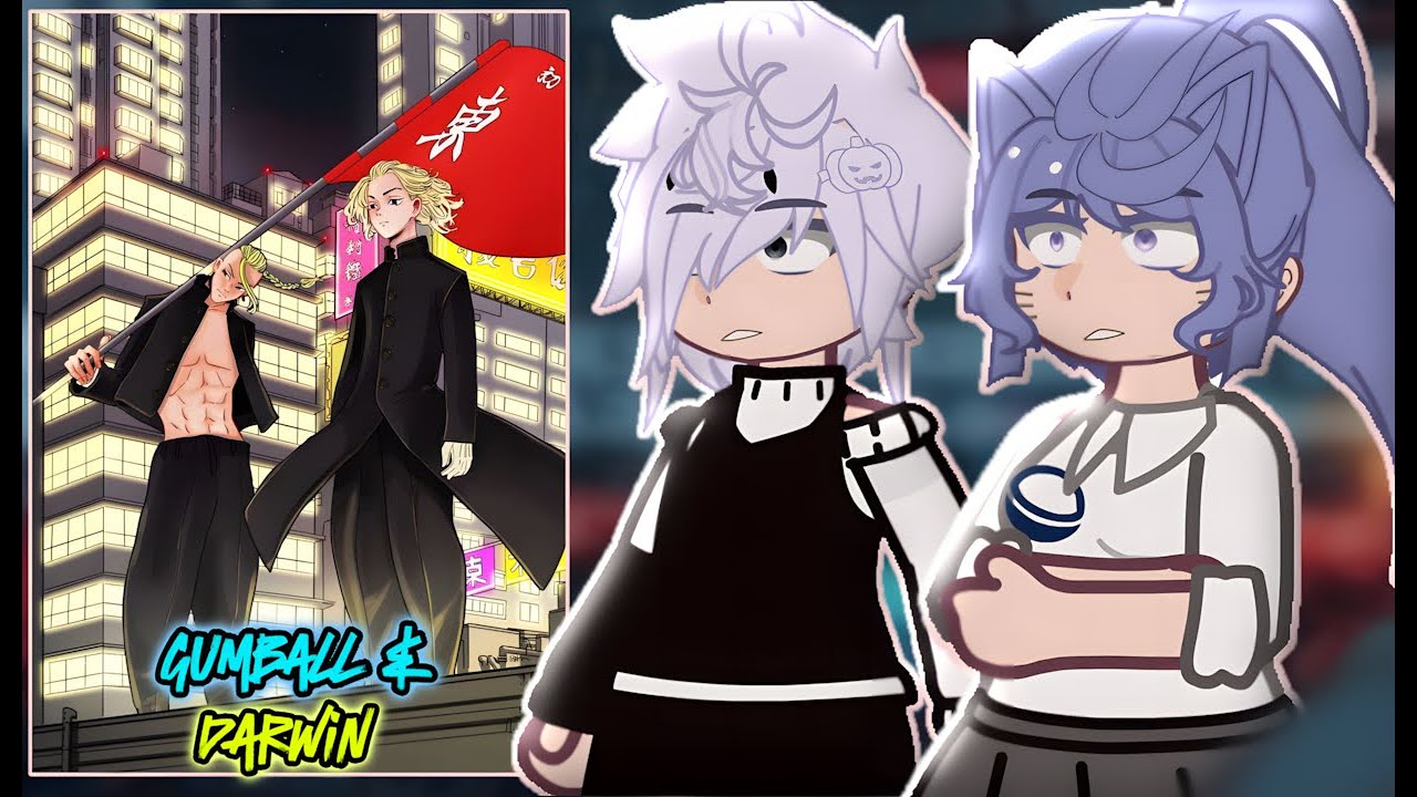 The Amazing World Of Gumball React to Gumball as Mikey & Darwin as Draken - Gacha React 🇺🇸/🇧🇷