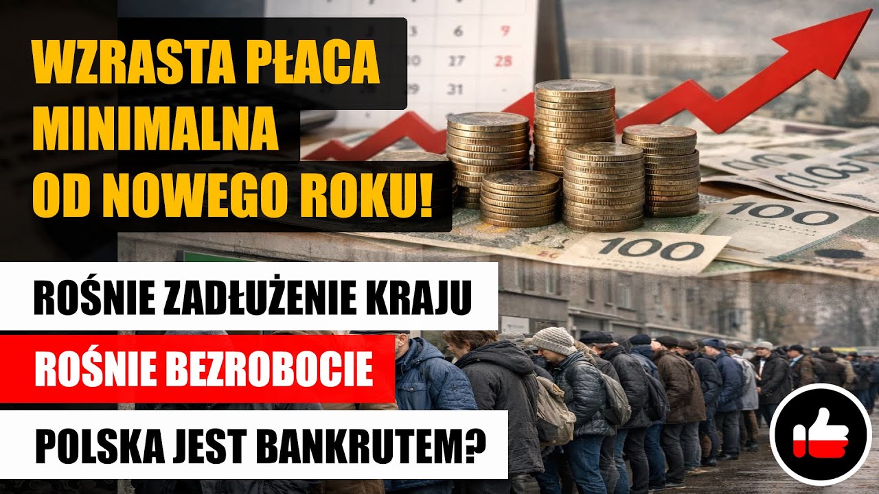 Wzrasta Płaca Minimalna od nowego roku! | Zadłużenie kraju rośnie | Polska jest bankrutem?