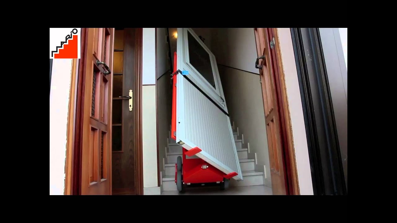 Stairclimber mario RD158TB, for the safe transport of armoured doors, windows and window frames